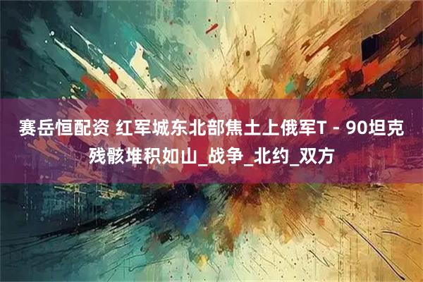 赛岳恒配资 红军城东北部焦土上俄军T - 90坦克残骸堆积如山_战争_北约_双方